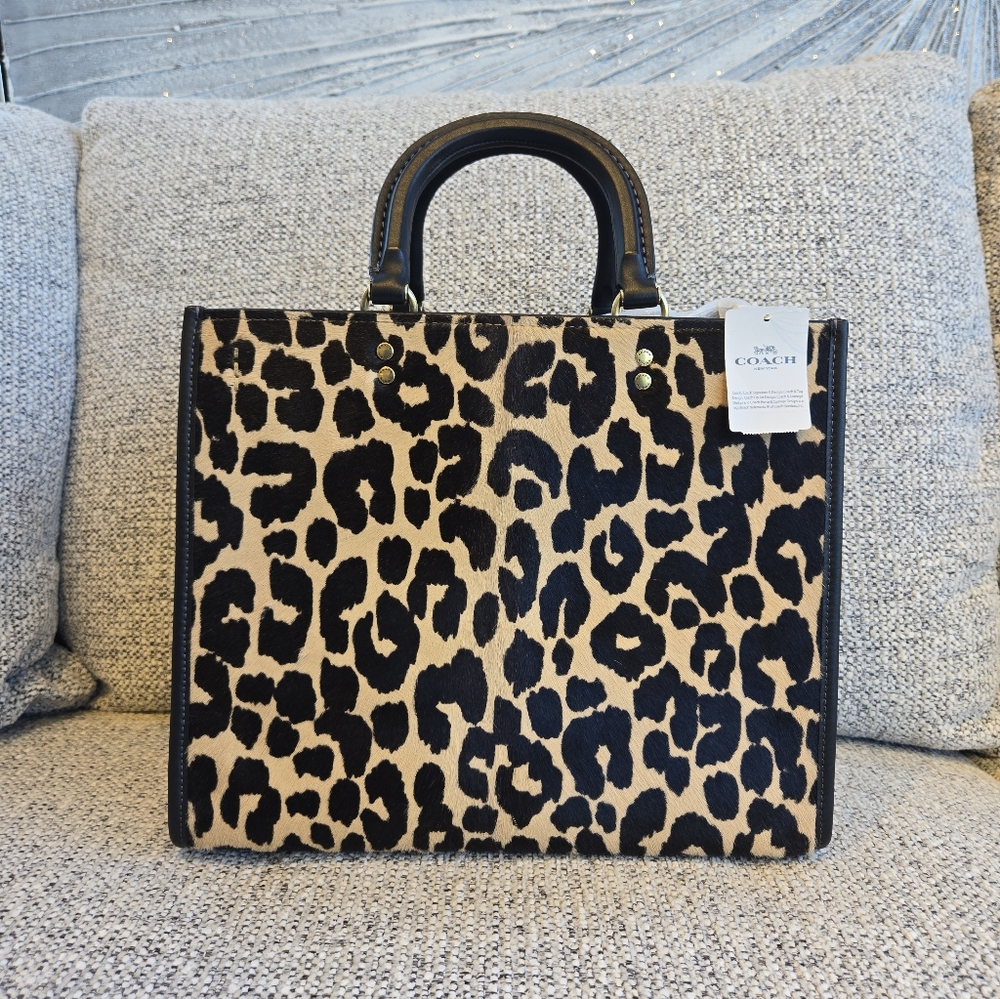 Coach Rogue 30 Leopard Print - Picture 5 of 16